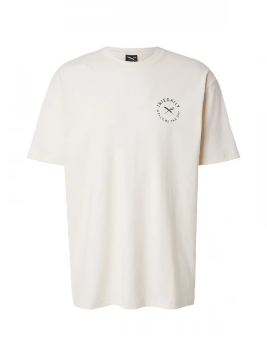 Foto van product Iriedaily Shirt 'Monday Yoga' smoky blue / zwart / offwhite