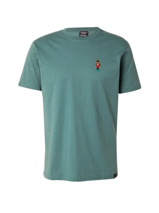 Foto van product Iriedaily Shirt 'Nutcrax' smaragd / lichtgroen / rood / wit