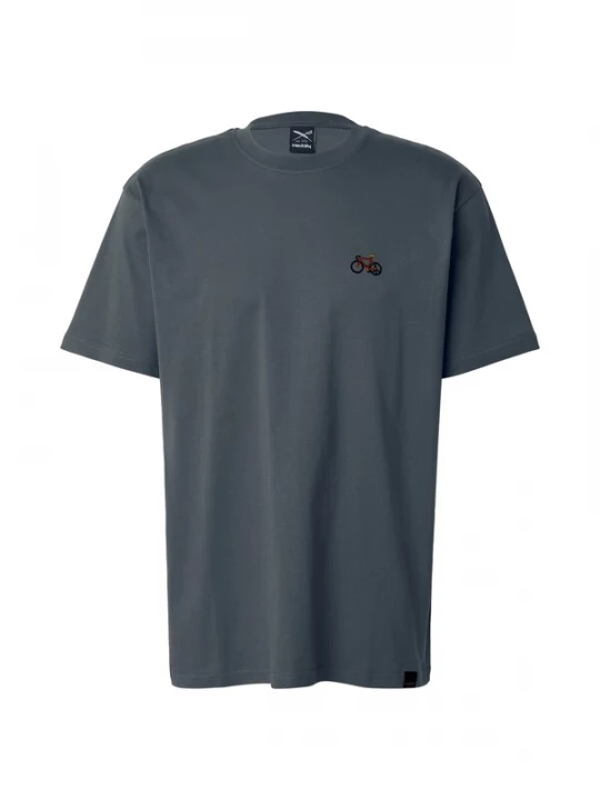 Foto van product Iriedaily Shirt 'Peaceride' grijs / donkerrood / zwart