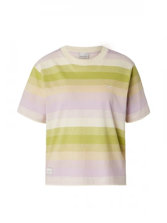 Foto van product Iriedaily Shirt 'Pixi' beige / crème / kiwi / sering