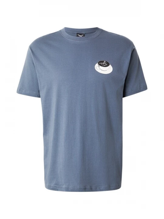Foto van product Iriedaily Shirt 'Slowpresso' basaltgrijs / zwart / wit