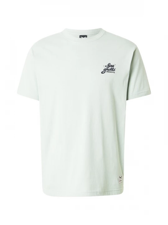 Foto van product Iriedaily Shirt 'Spa Ghetti' antraciet / mintgroen / wit