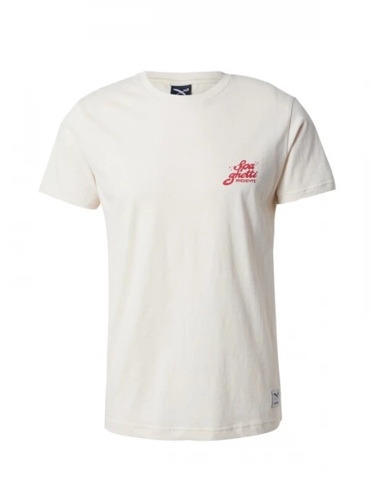 Foto van product Iriedaily Shirt 'Spa Ghetti' cranberry / wit / natuurwit