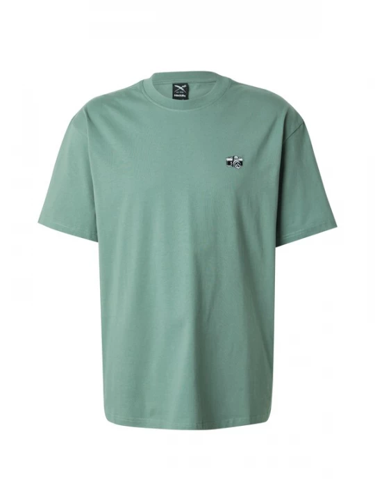 Foto van product Iriedaily Shirt 'Spiegelreflex' lichtgroen / zwart / wit