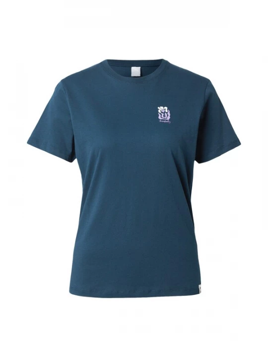 Foto van product Iriedaily Shirt 'Square Flowers' marine / lichtblauw / lavendel / donkeroranje