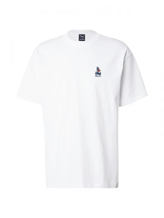 Foto van product Iriedaily Shirt 'What The Duck' blauw / oranje / zwart / wit
