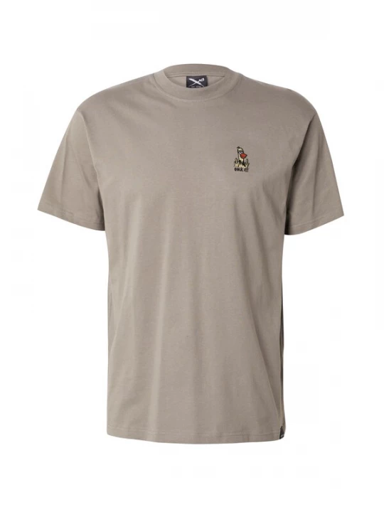 Foto van product Iriedaily Shirt 'What The Duck' kaki / oranje / zwart / wolwit