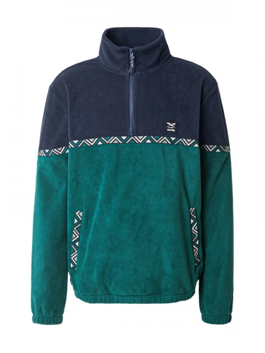 Foto van product Iriedaily Trui 'Monte Noe' navy / smaragd / zwart / wit