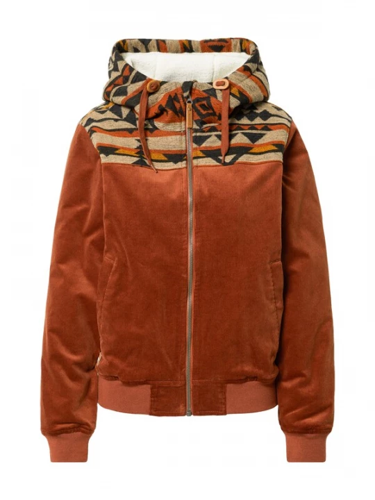 Foto van product Iriedaily Tussenjas beige / curry / roestrood / zwart