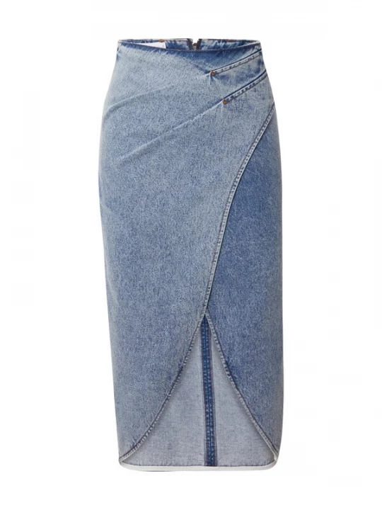 Foto van product IRO Rok blauw denim