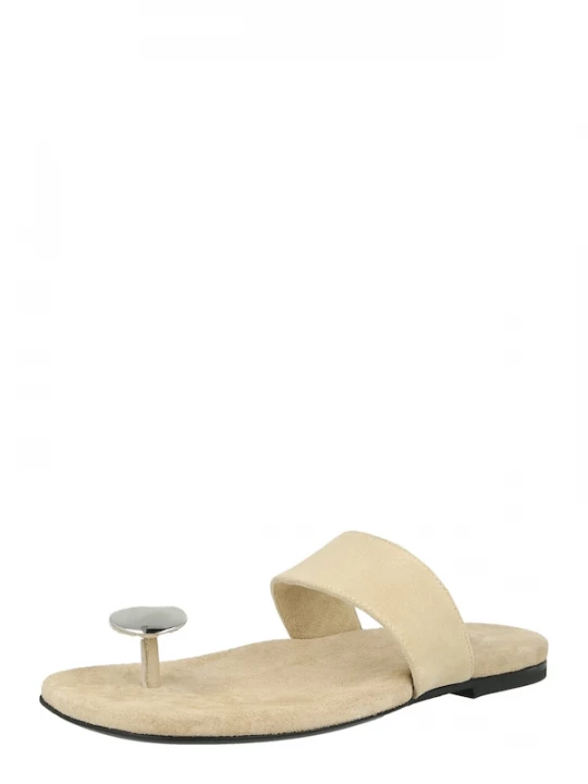 Foto van product IRO Teenslipper 'STUDSD' taupe