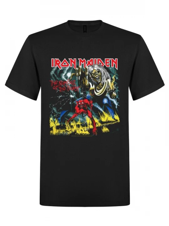 Foto van product Iron Maiden Shirt 'Iron Maiden Number of the beast T-Shirt' zwart