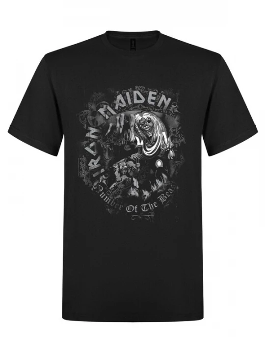 Foto van product Iron Maiden Shirt 'Iron Maiden Number of the Beast Watermark T-Shirt' zwart