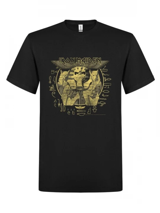 Foto van product Iron Maiden Shirt 'Iron Maiden Powerslave HieroglyphCircle T-Shirt' zwart
