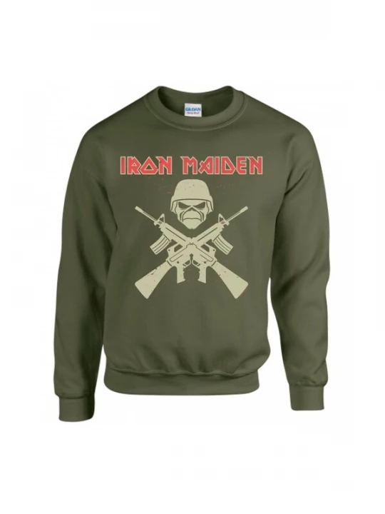 Foto van product Iron Maiden Sweatshirt 'Iron Maiden Eddie Soldier Sweatshirt' groen