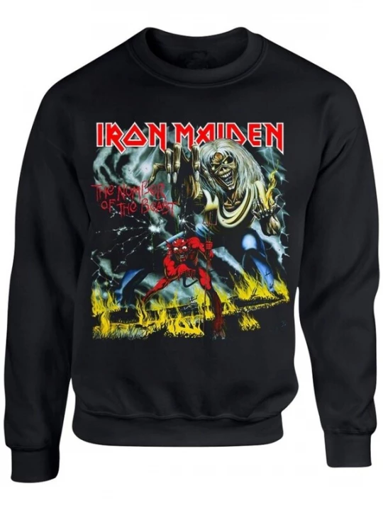 Foto van product Iron Maiden Sweatshirt 'Iron Maiden Number of the beast Sweatshirt' zwart
