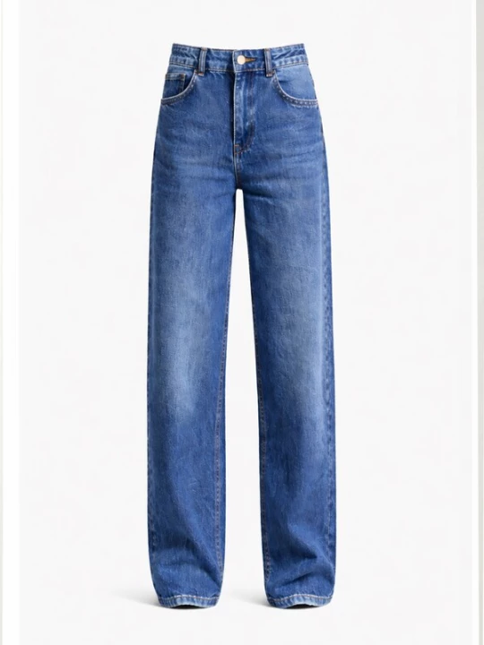 Foto van product IT'S BASIC Jeans 'Skater High Rise Jeans (Lenght 32)' blauw denim