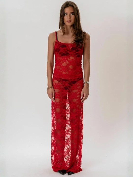 Foto van product ITS MAY Jurk 'Florence' rood
