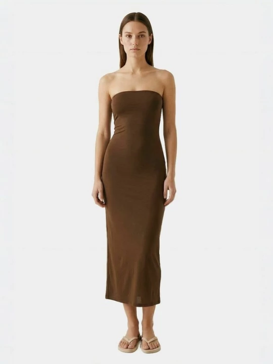 Foto van product ITS MAY Jurk ' Isabella Maxi ' bruin