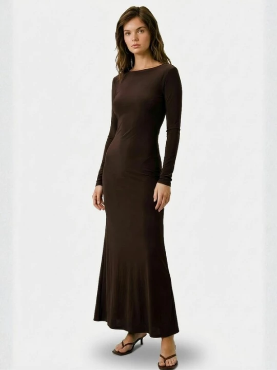 Foto van product ITS MAY Jurk 'Layla' bruin