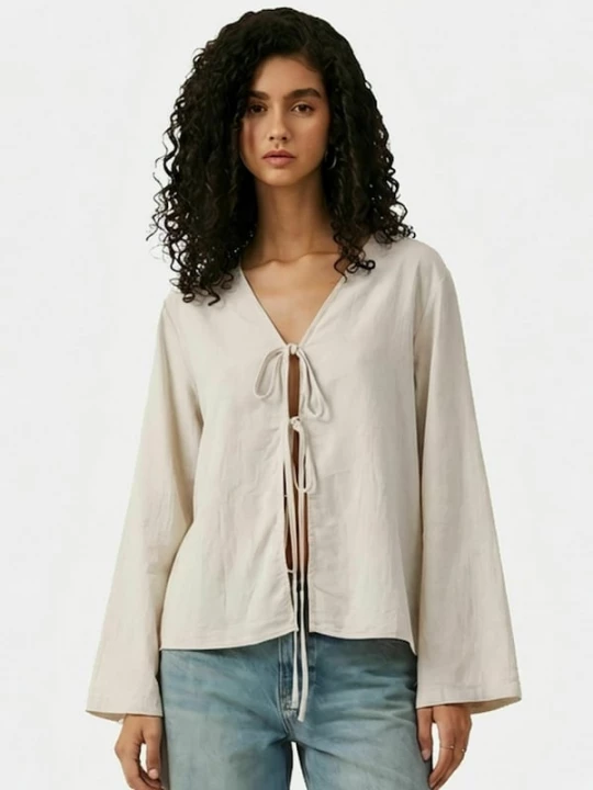 Foto van product ITS MAY Shirt 'Bow' sand
