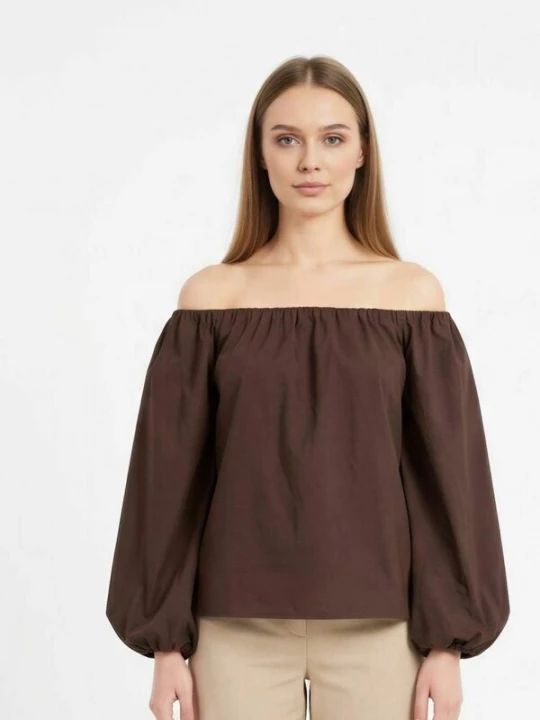 Foto van product ITS MAY Shirt ' Lia ' bruin
