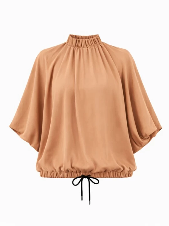 Foto van product IUnique Blouse 'Kimono Blouse' lichtbruin