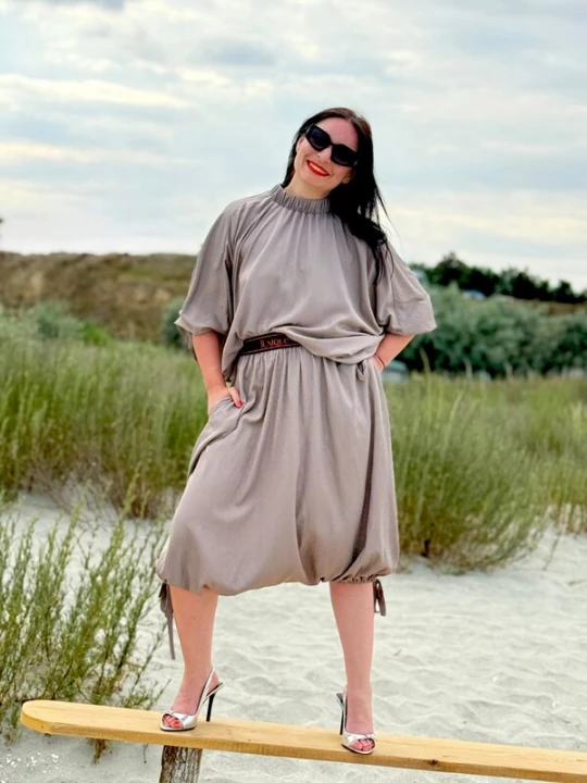 Foto van product IUnique Rok 'Pirate-Style Skirt Pants' grijs