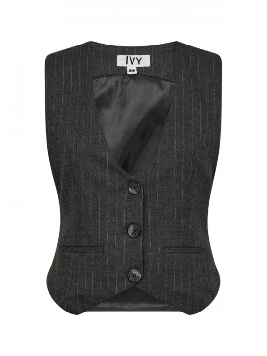 Foto van product Ivy Copenhagen Gilet 'Alanis' donkergrijs