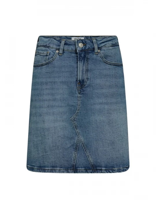 Foto van product Ivy Copenhagen Rok 'Angie' blauw denim