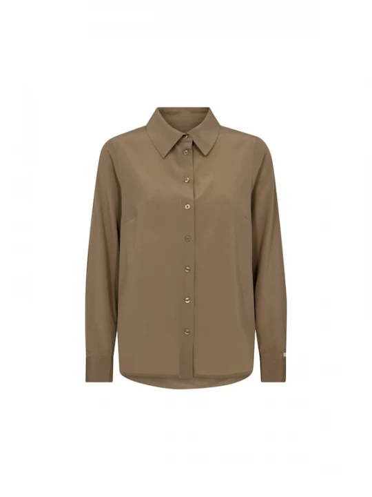 Foto van product Ivy Copenhagen Shirt ' PD-Percy ' lichtbruin
