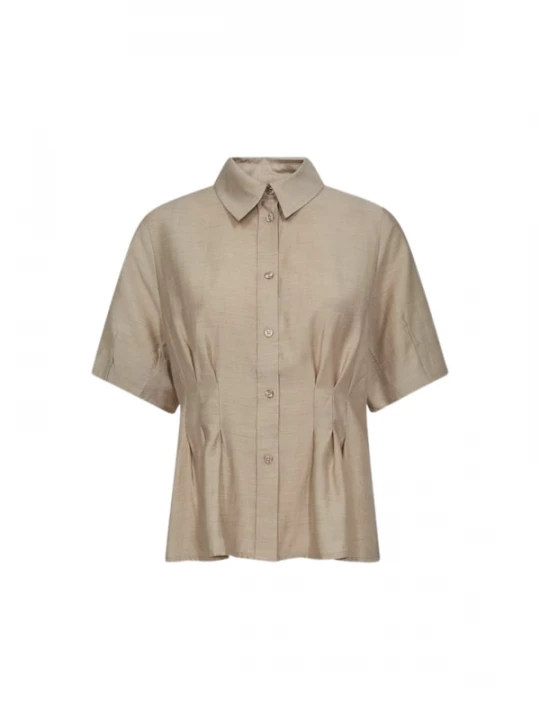 Foto van product Ivy Copenhagen Shirt ' PD-Viola Peplum ' beige gemêleerd