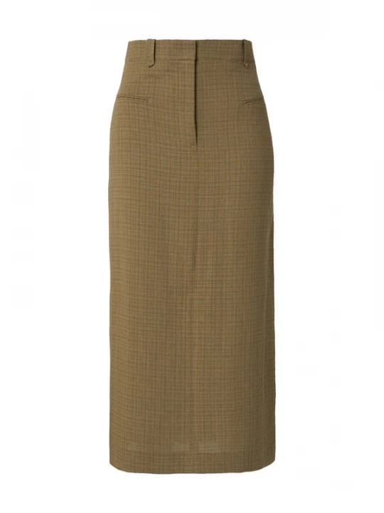 Foto van product IVY OAK Rok 'SONIA' bruin / olijfgroen IVY & OAK