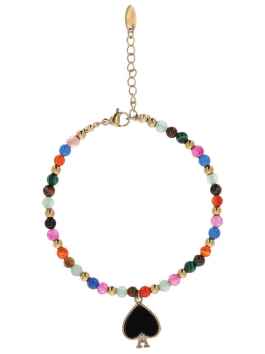 Foto van product IZIA Armband blauw / goud / pink / rood