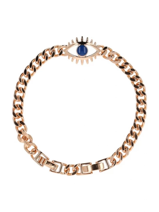 Foto van product IZIA Armband blauw / rose-goud