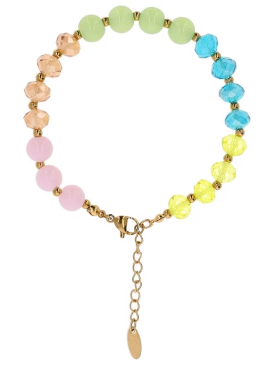 Foto van product IZIA Armband goud / gemengde kleuren
