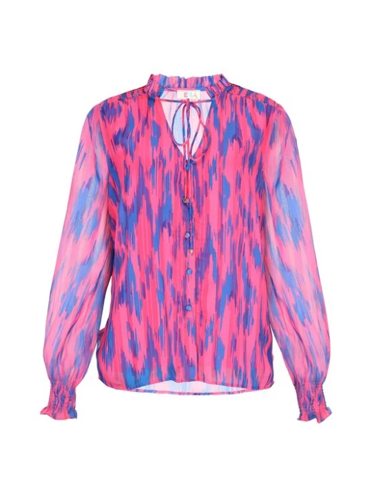 Foto van product IZIA Blouse indigo / pink