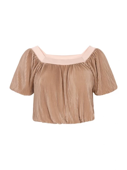 Foto van product IZIA Blouse lichtbeige / taupe