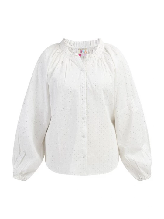 Foto van product IZIA Blouse zilver / wit