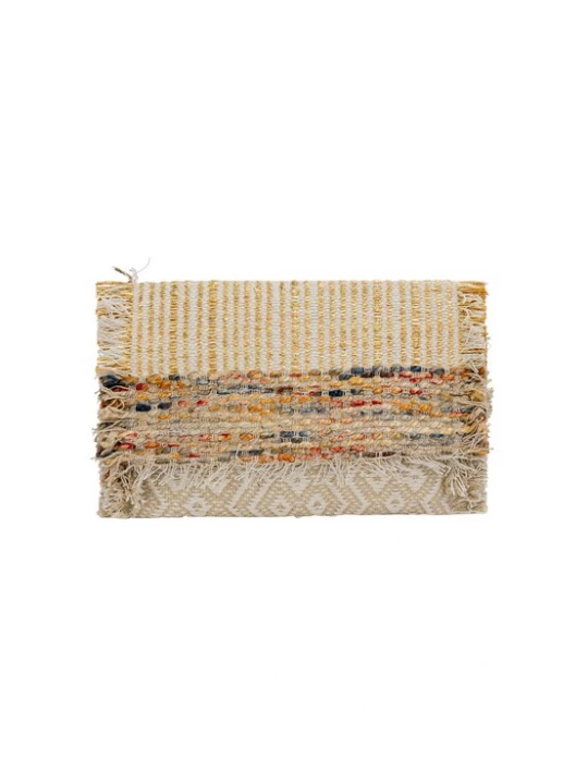 Foto van product IZIA Clutch ecru / sand / navy / vuurrood