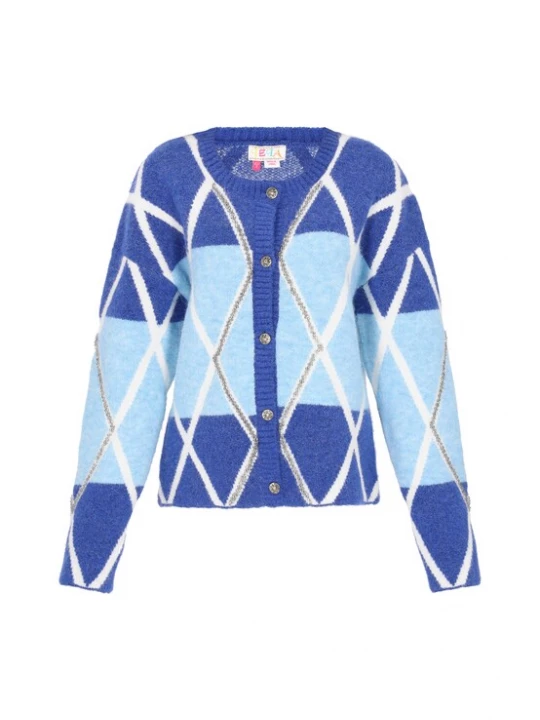 Foto van product IZIA Gebreid vest blauw / marine / wit