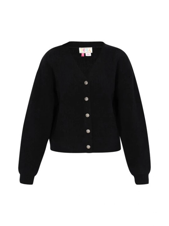 Foto van product IZIA Gebreid vest 'Boho' zwart