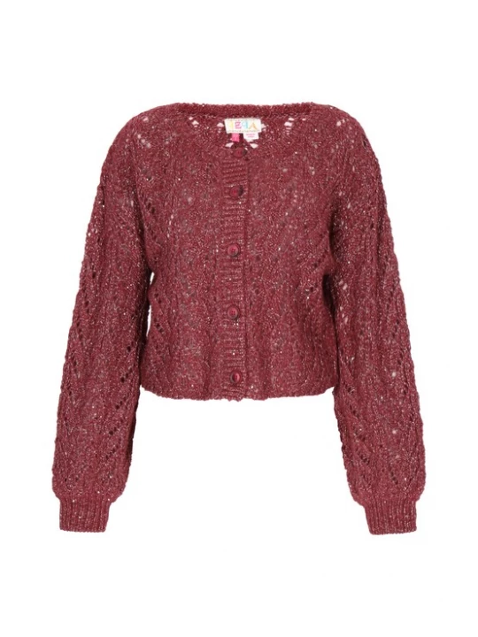Foto van product IZIA Gebreid vest bourgogne