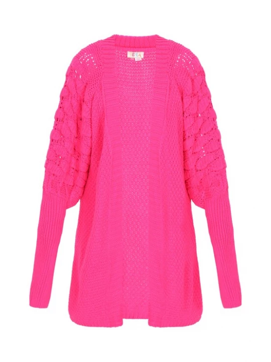 Foto van product IZIA Gebreid vest 'Fashion Look' pink