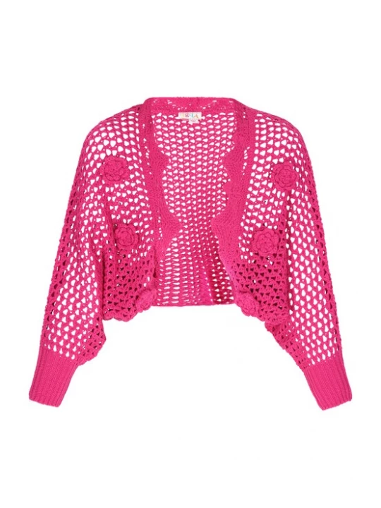 Foto van product IZIA Gebreid vest fuchsia