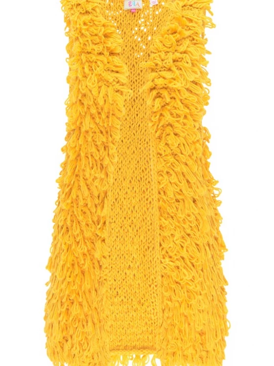 Foto van product IZIA Gebreid vest geel