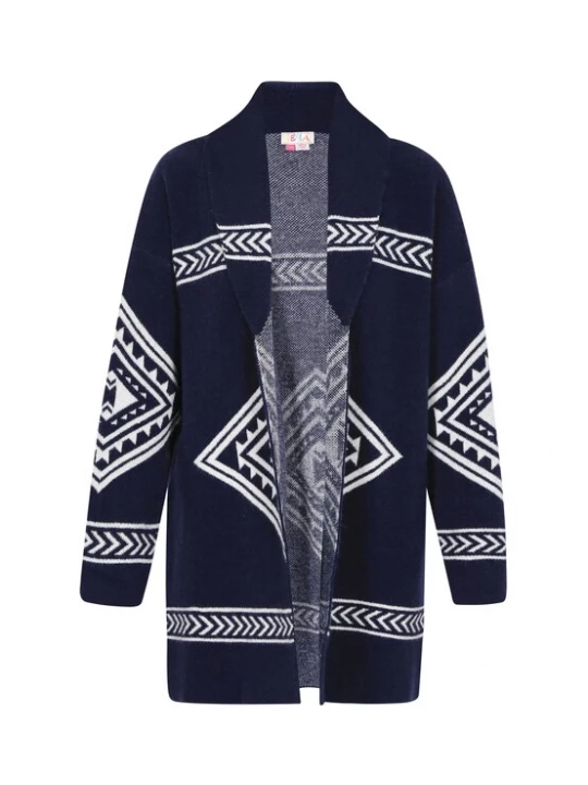 Foto van product IZIA Gebreid vest navy / wit