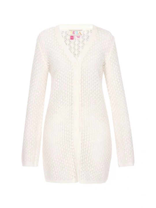 Foto van product IZIA Gebreid vest offwhite