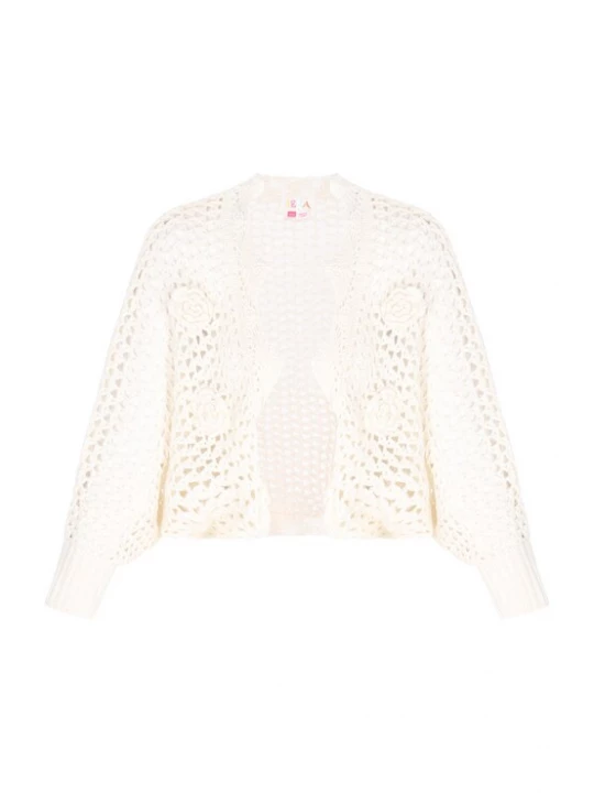 Foto van product IZIA Gebreid vest offwhite