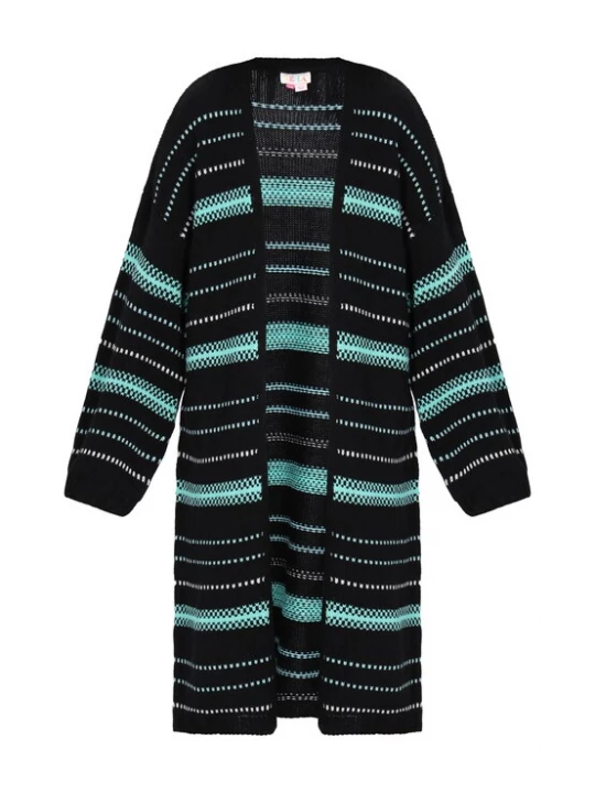 Foto van product IZIA Gebreid vest opaal / zwart